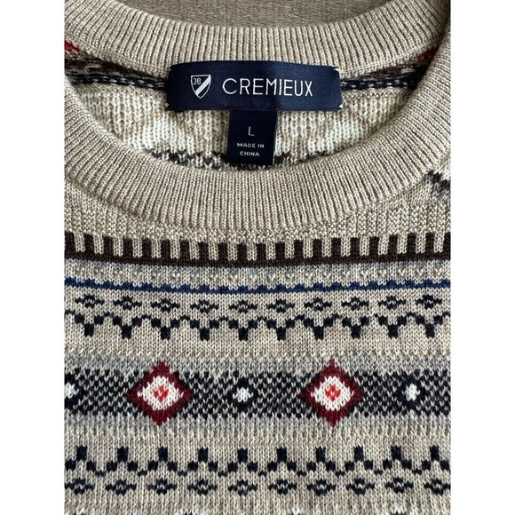 Daniel Cremieux Collection extra fine Wool Crewneck Sweater gray size large NWOT - Picture 10 of 11